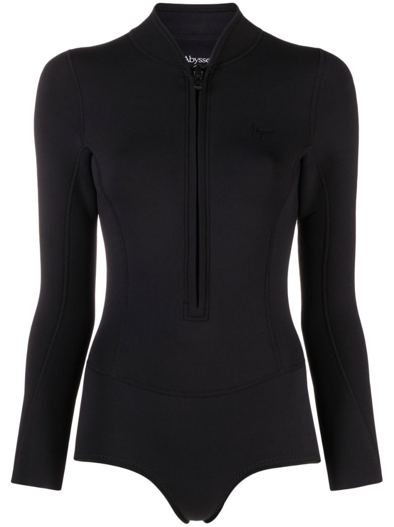 Black Long Sleeved Surf Suit