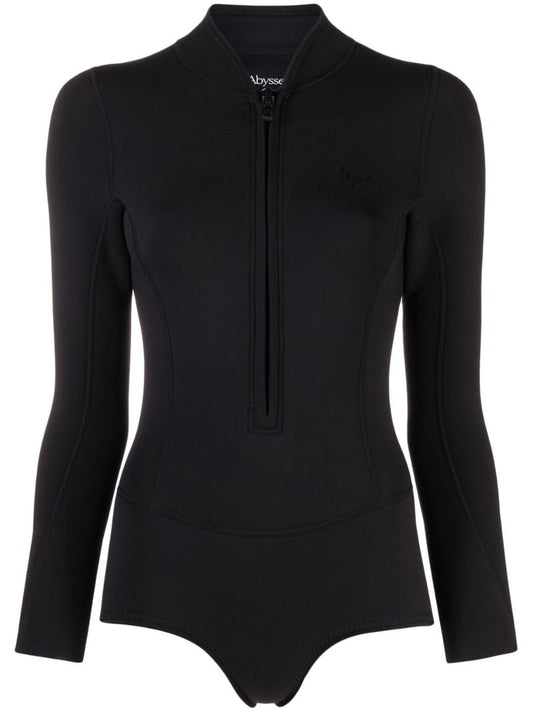 Black Long Sleeved Surf Suit