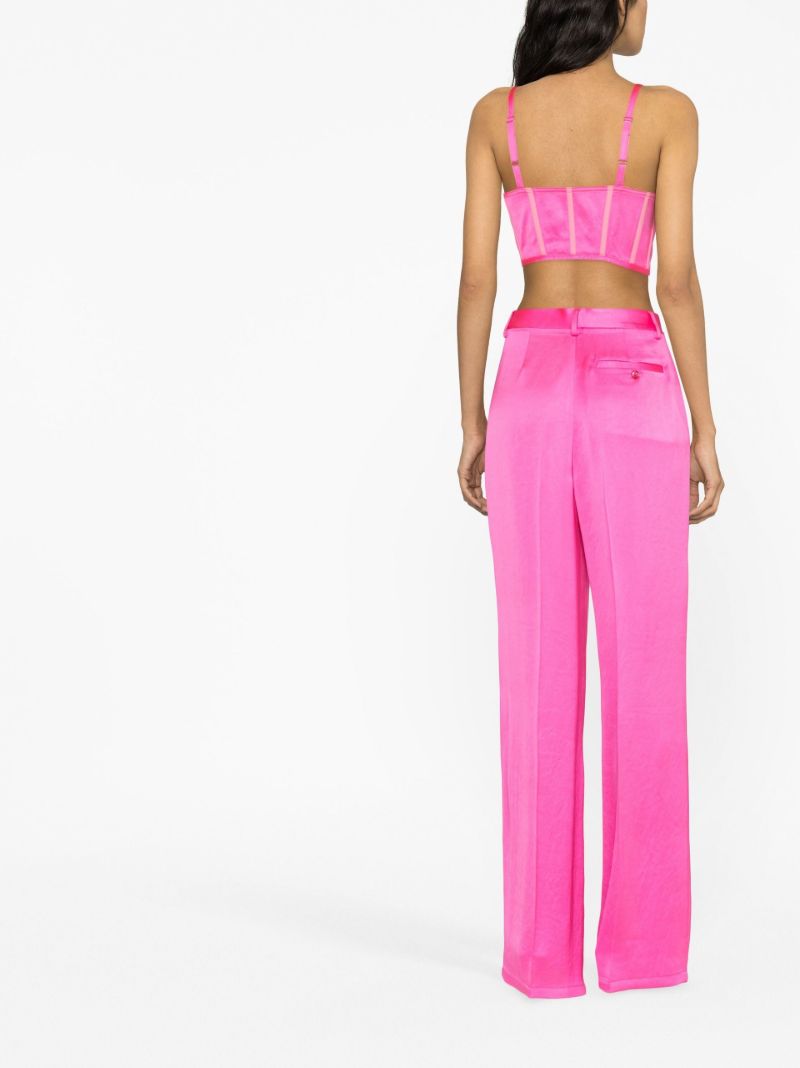 Pink Wide-leg Trousers