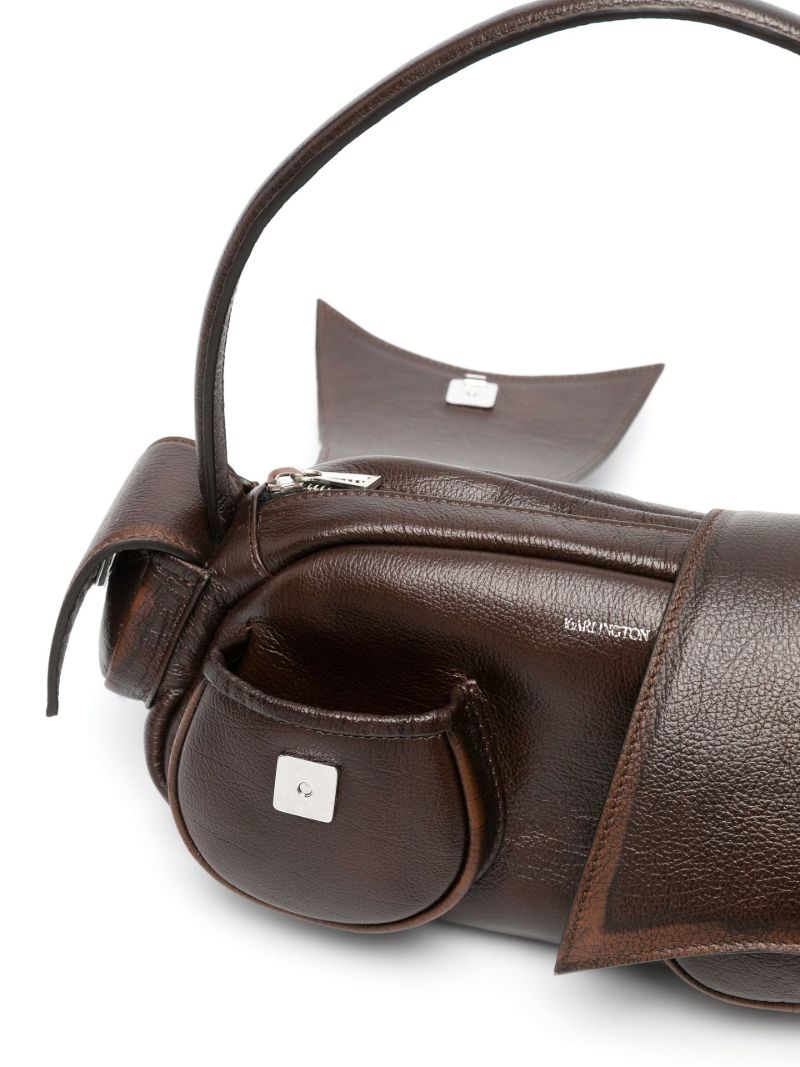 Brown Kikka 2 Leather Shoulder Bag