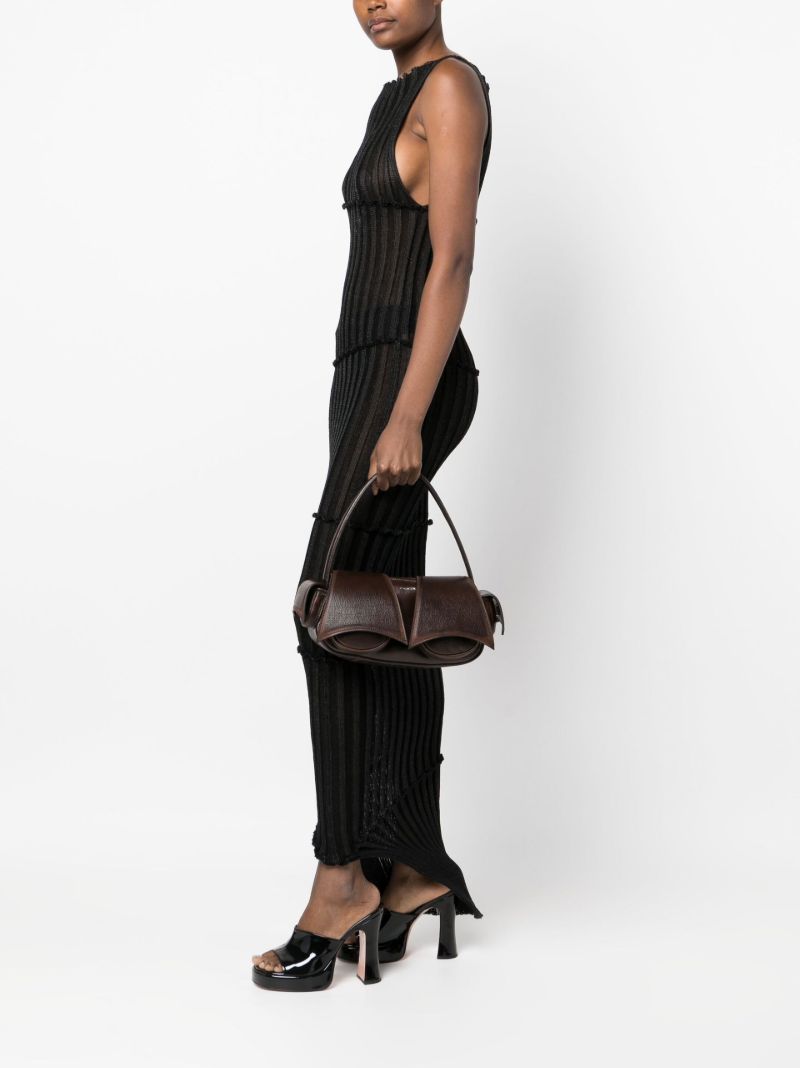 Brown Kikka 2 Leather Shoulder Bag