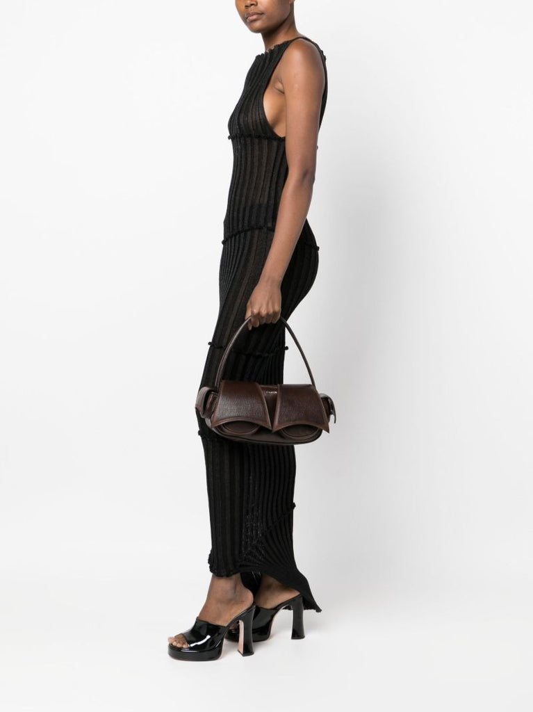 Brown Kikka 2 Leather Shoulder Bag