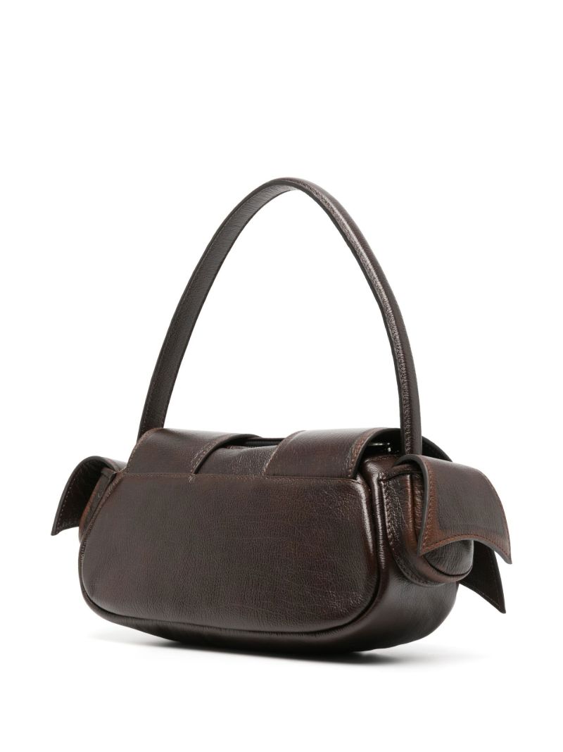 Brown Kikka 2 Leather Shoulder Bag