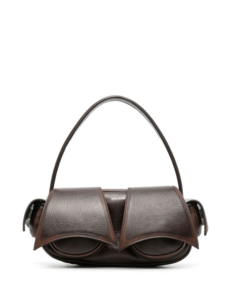 Brown Kikka 2 Leather Shoulder Bag