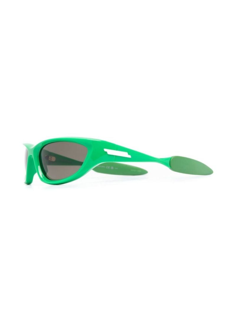 Green Cone Round Sunglasses