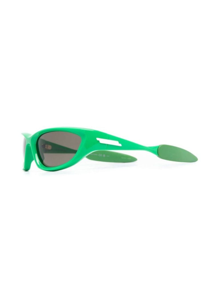 Green Cone Round Sunglasses