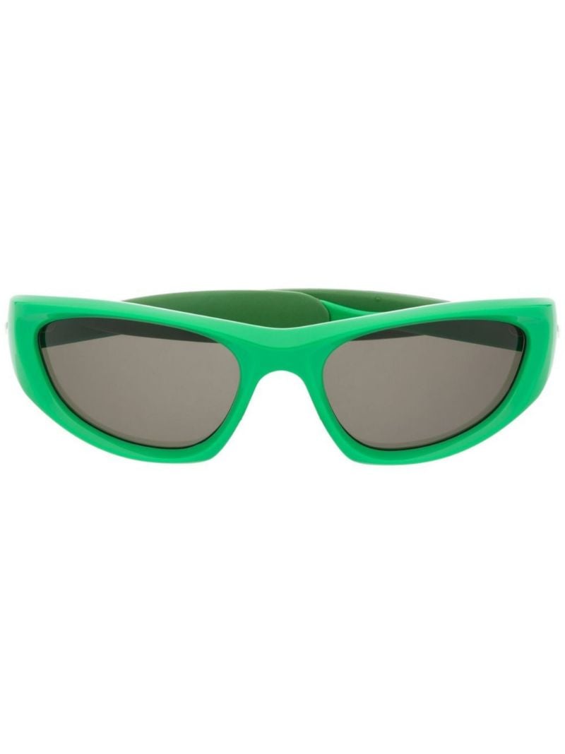 Green Cone Round Sunglasses