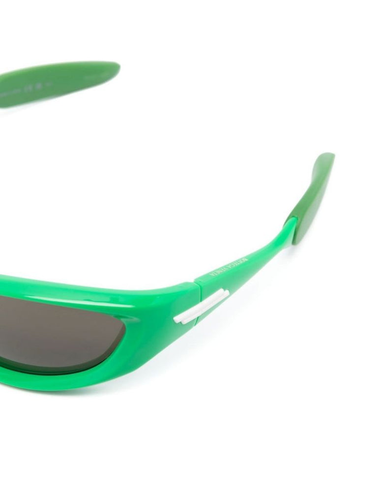 Green Cone Round Sunglasses