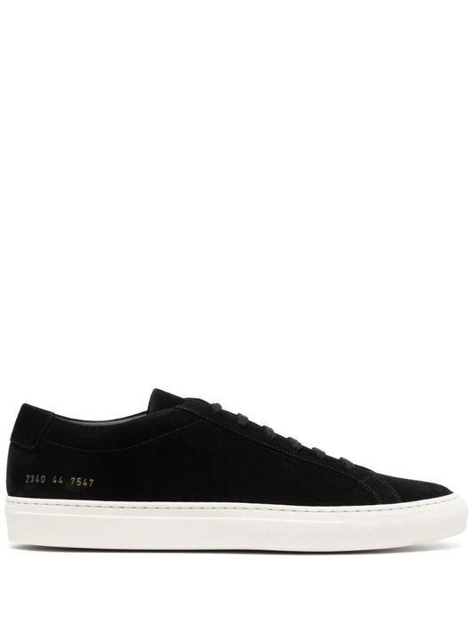 Black Achilles Low Top Suede Sneakers