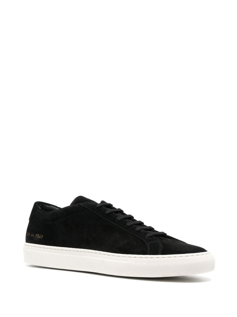 Black Achilles Low Top Suede Sneakers