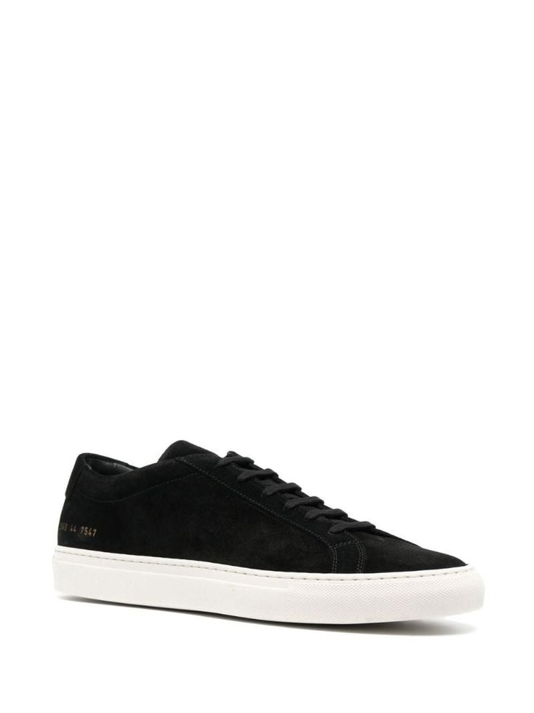 Black Achilles Low Top Suede Sneakers