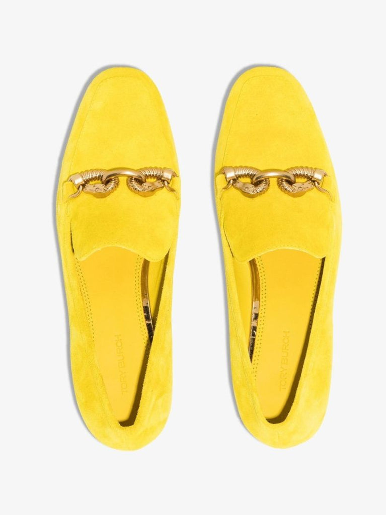 Yellow Jessa Suede Loafers