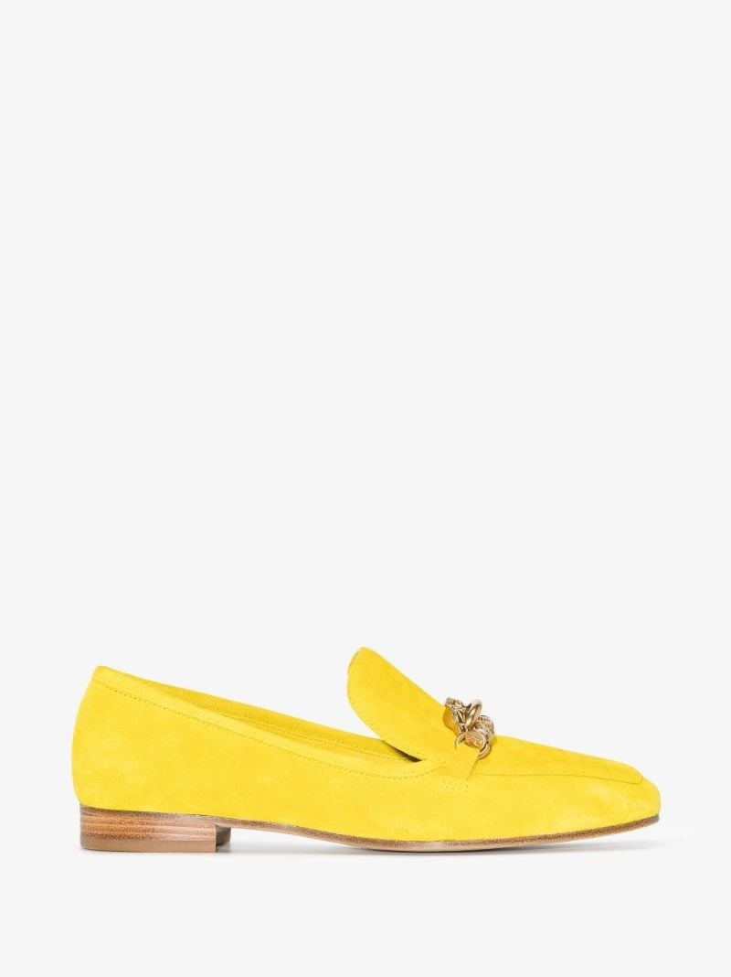 Yellow Jessa Suede Loafers