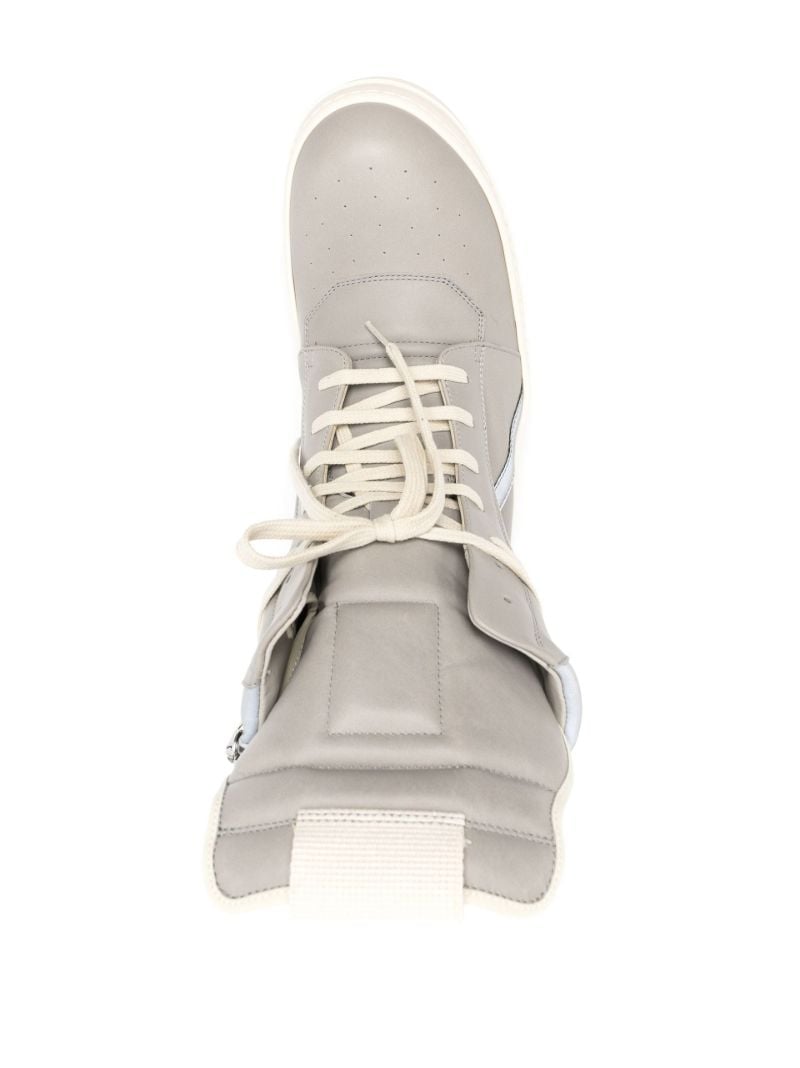 Grey Geobasket High-top Leather Sneakers