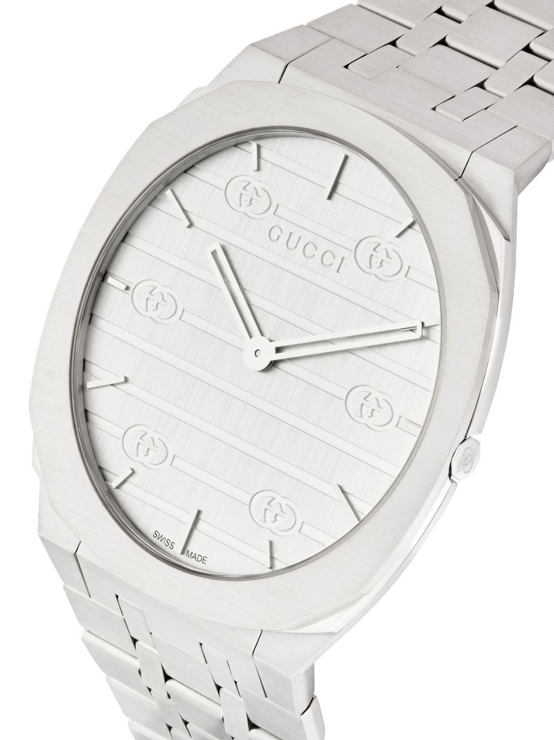 Stainless Steel Gucci 25h Watch