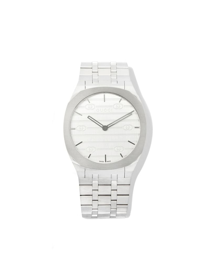 Stainless Steel Gucci 25h Watch