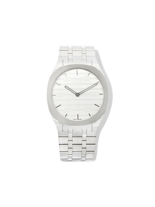 Stainless Steel Gucci 25h Watch