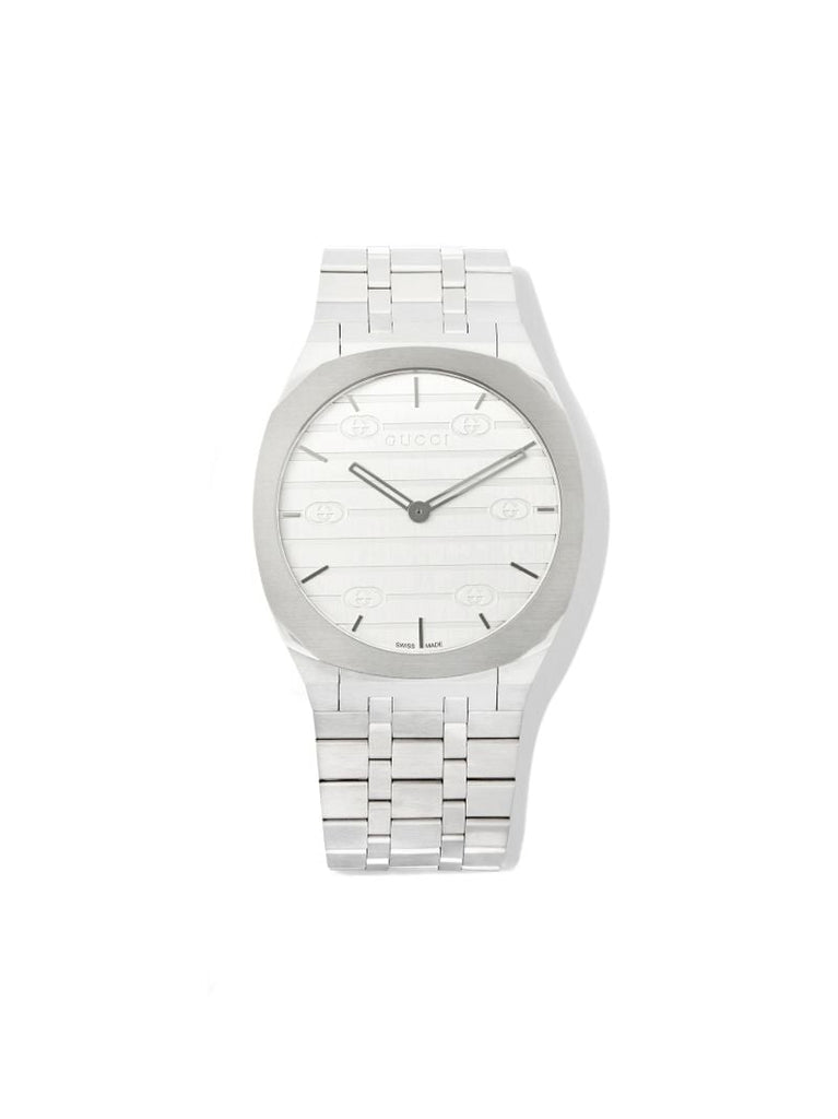Stainless Steel Gucci 25h Watch