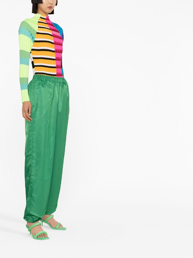 Multicolour Striped Ribbed Top