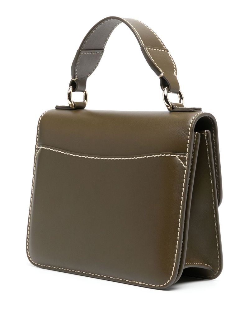 Green Katie Small Leather Cross Body Bag