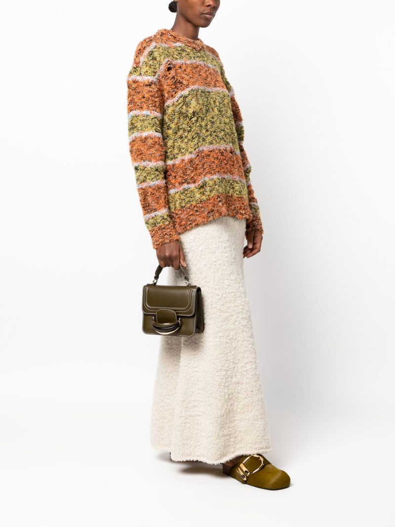 Green Katie Small Leather Cross Body Bag