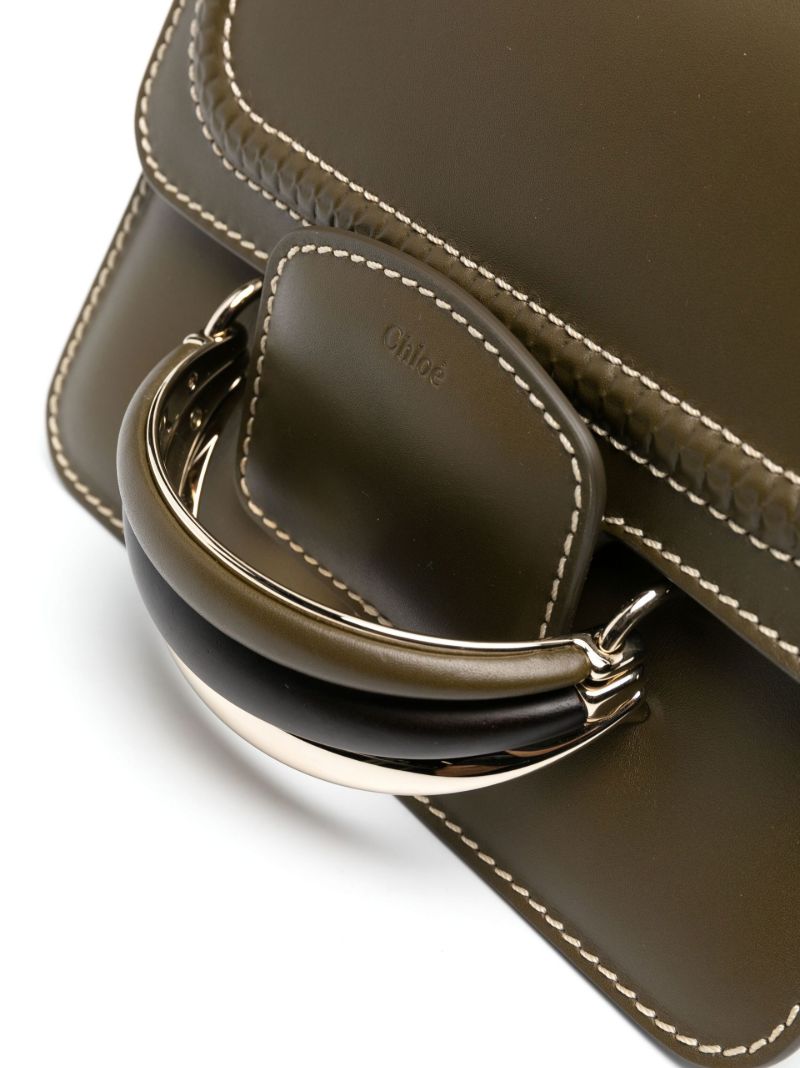 Green Katie Small Leather Cross Body Bag