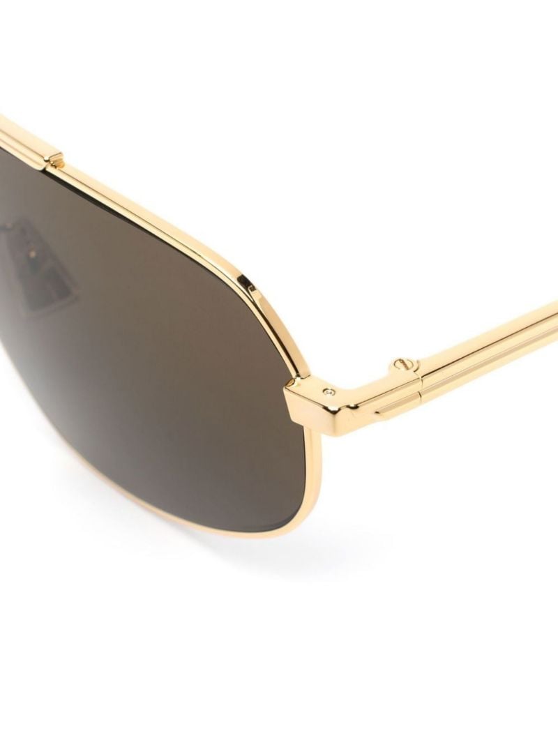 Gold-tone Pilot-style Sunglasses
