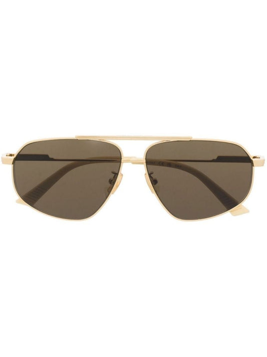 Gold-tone Pilot-style Sunglasses