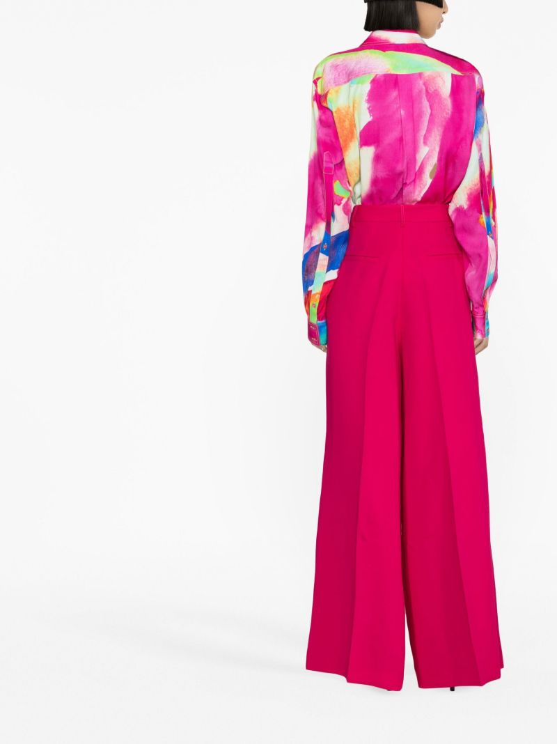 Pink Printed Long-sleeve Shirt
