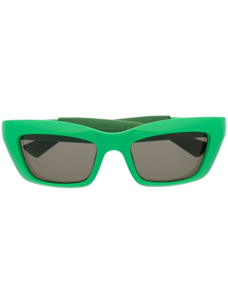 Green Sport Rectangle Sunglasses