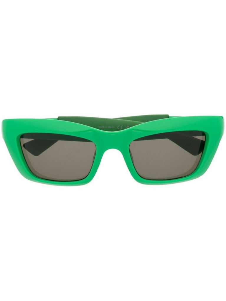 Green Sport Rectangle Sunglasses