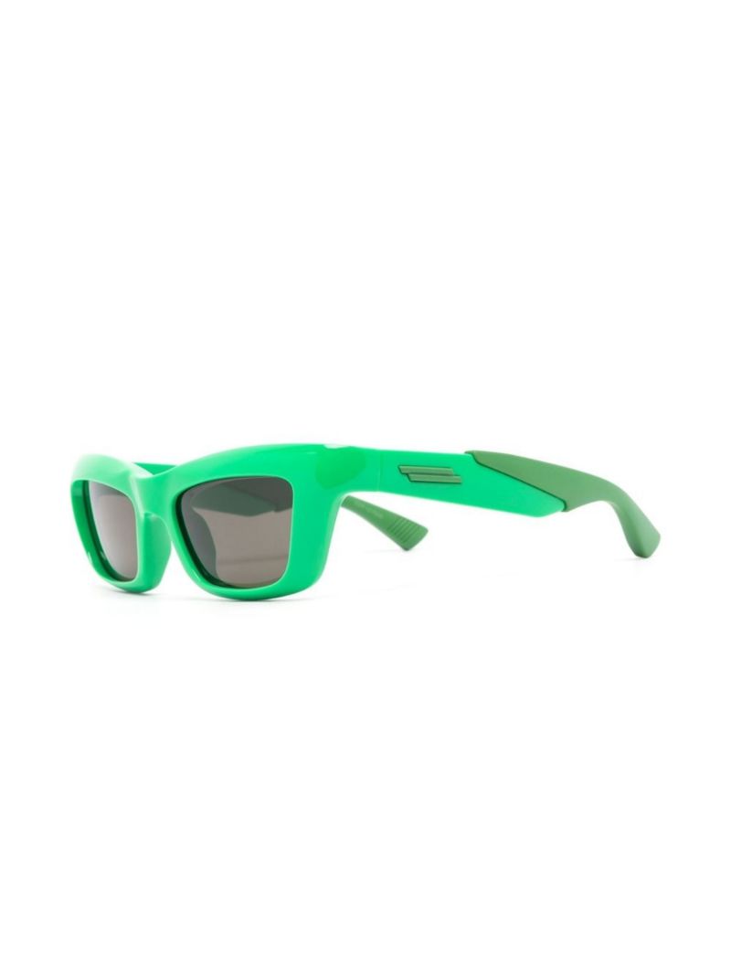 Green Sport Rectangle Sunglasses