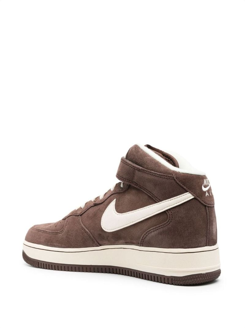 Brown Air Force 1 Mid '07 Suede Sneakers
