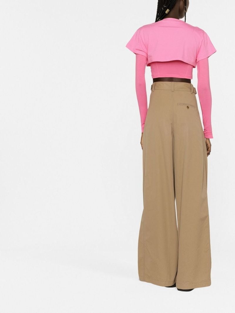 Pink Le Double Cropped T-shirt
