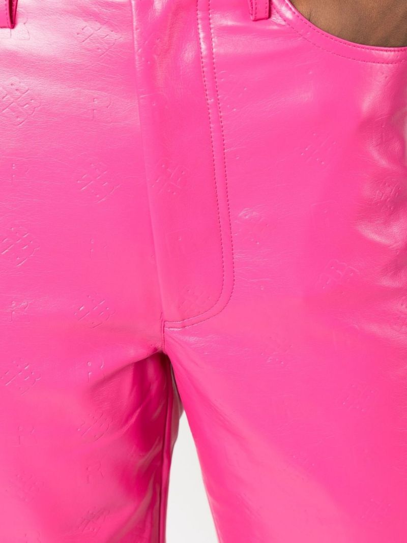 Pink Rotie Logo Embossed Trousers