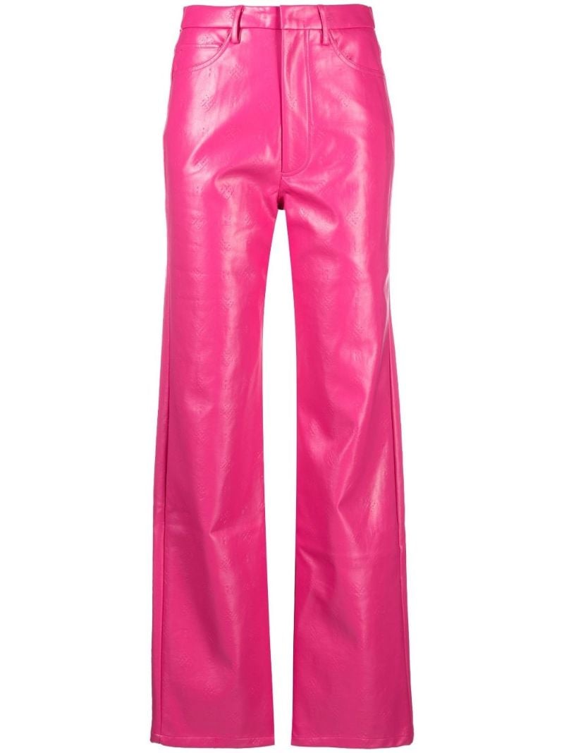 Pink Rotie Logo Embossed Trousers