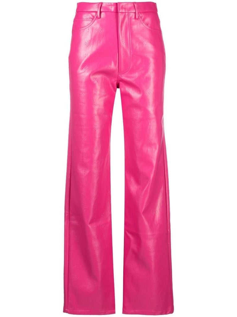 Pink Rotie Logo Embossed Trousers