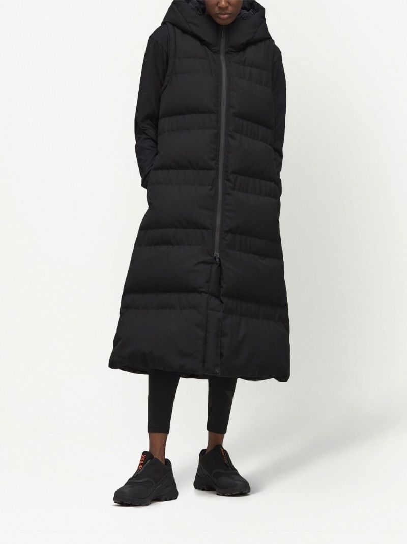 Black Hooded Down Gilet