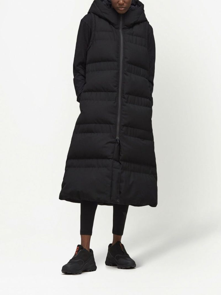 Black Hooded Down Gilet