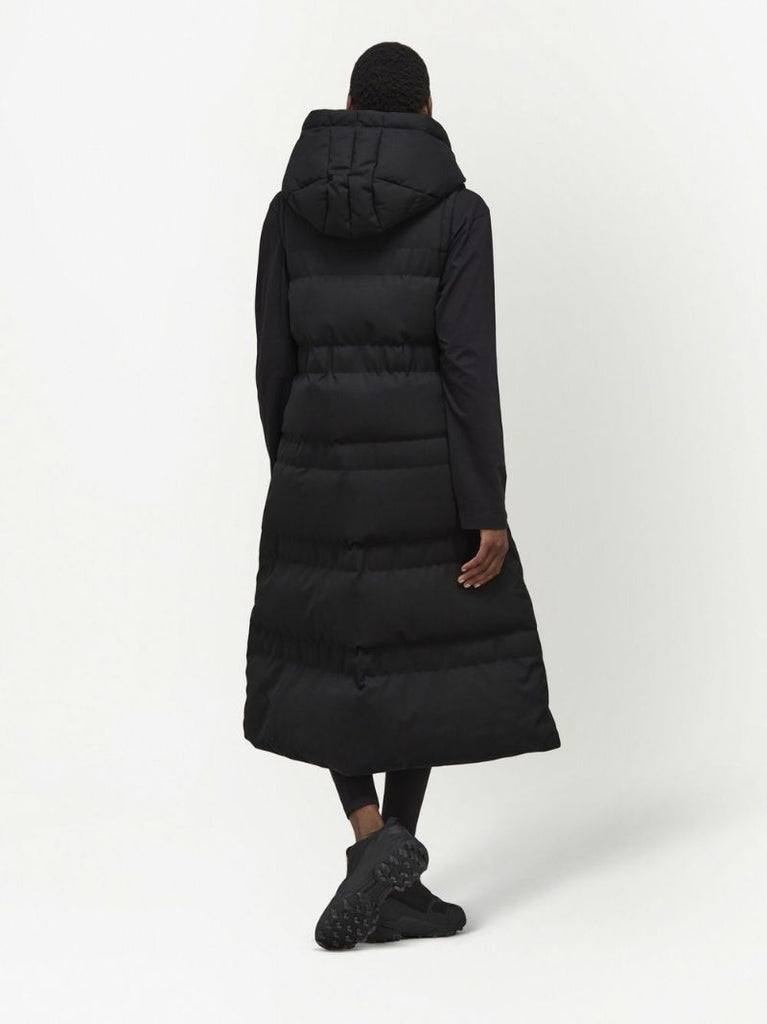 Black Hooded Down Gilet