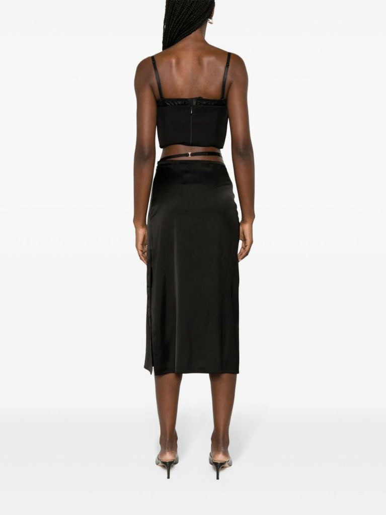 Black La Jupe Notte Midi Skirt