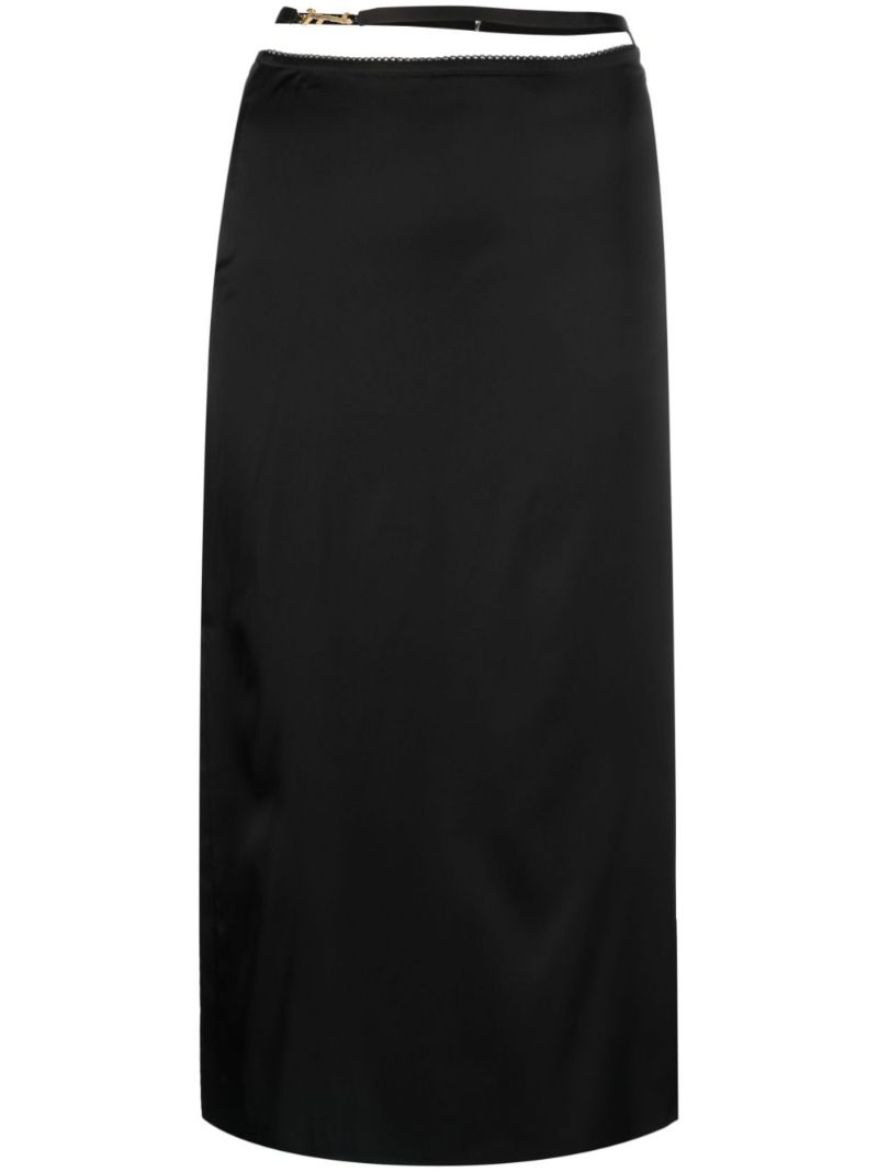 Black La Jupe Notte Midi Skirt