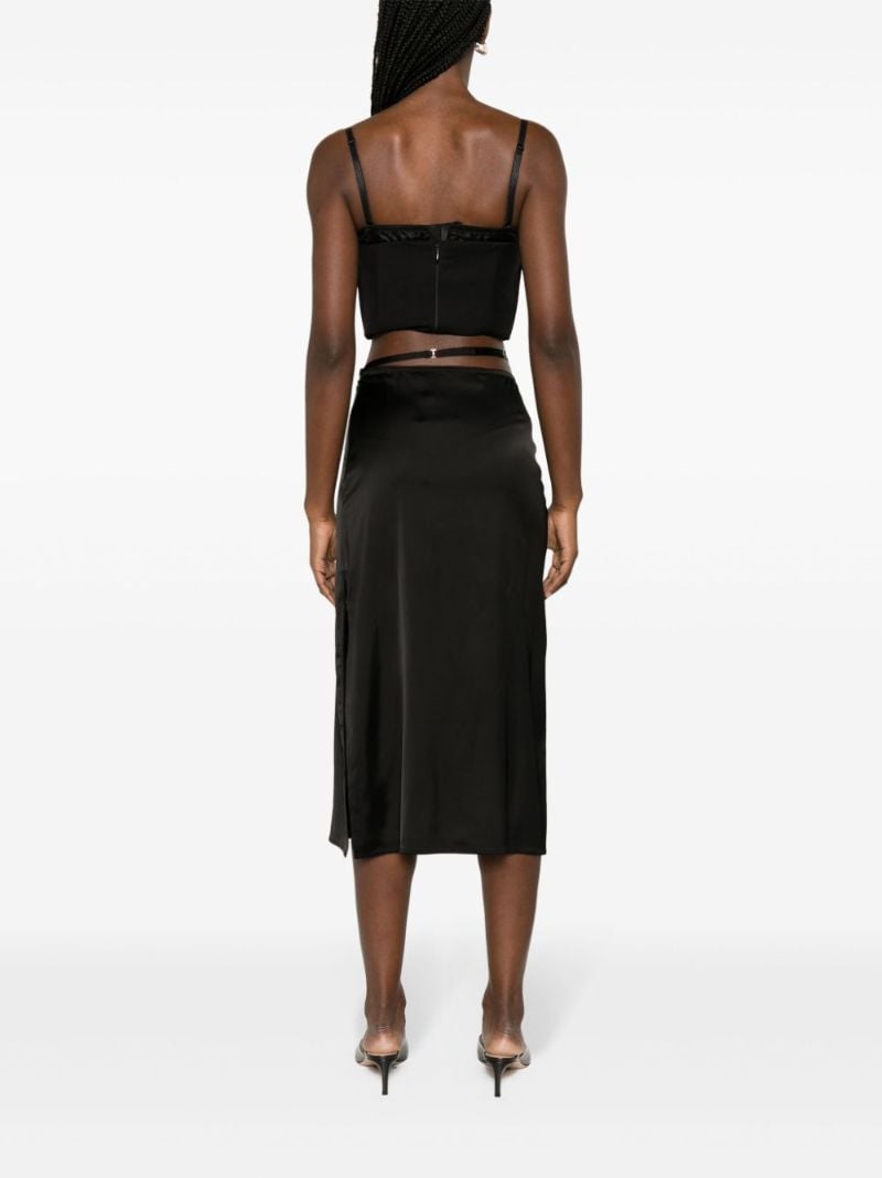 Black La Jupe Notte Midi Skirt