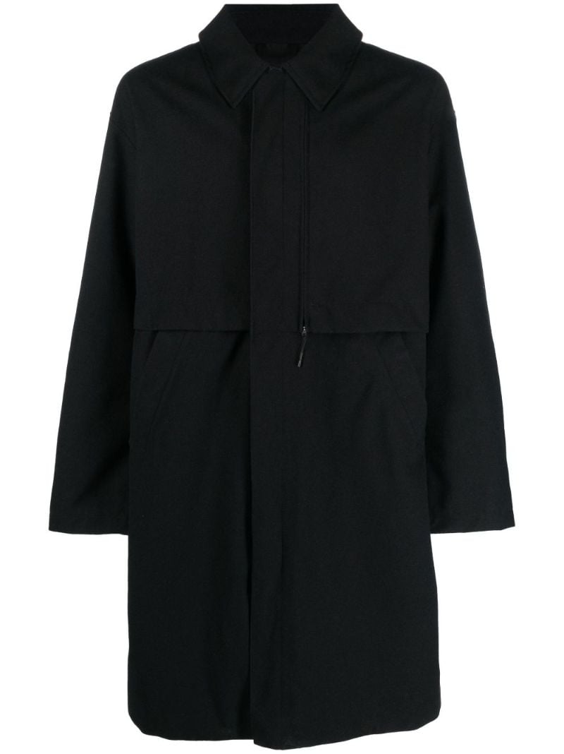 Black Classic Melton Gore-tex Coat