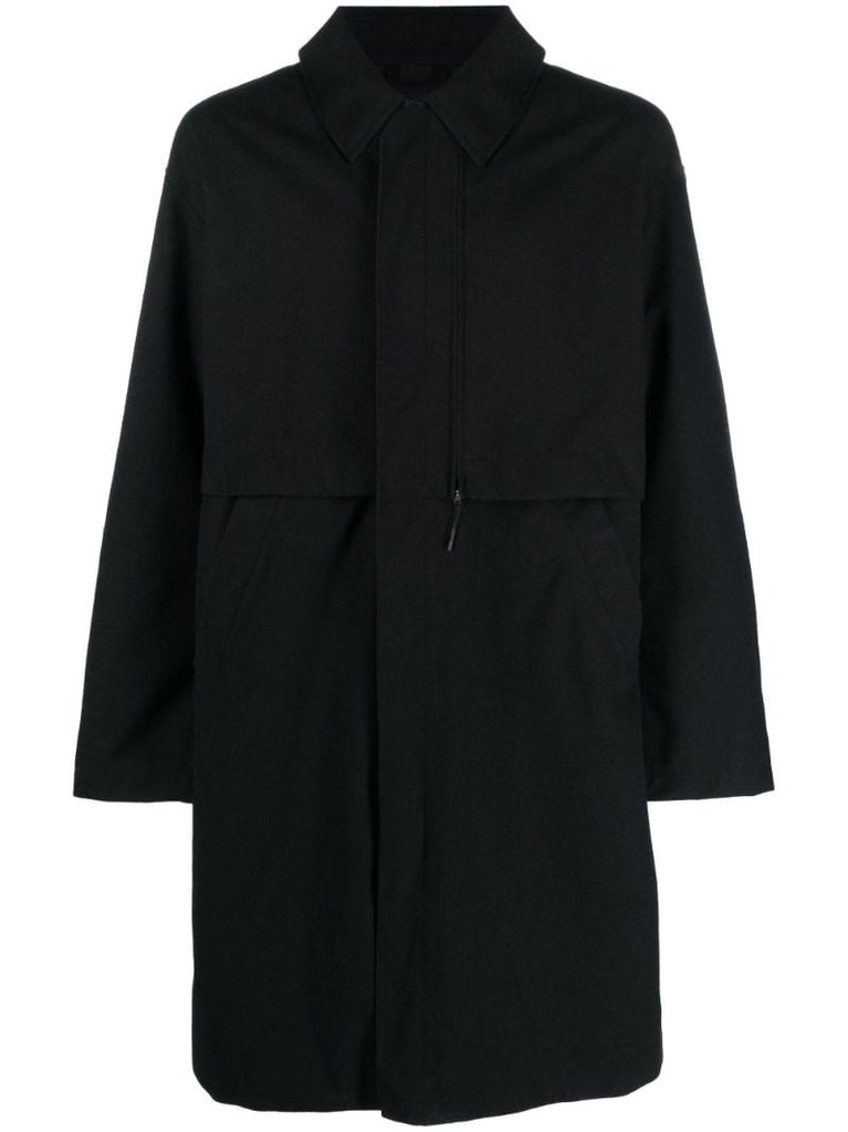 Black Classic Melton Gore-tex Coat