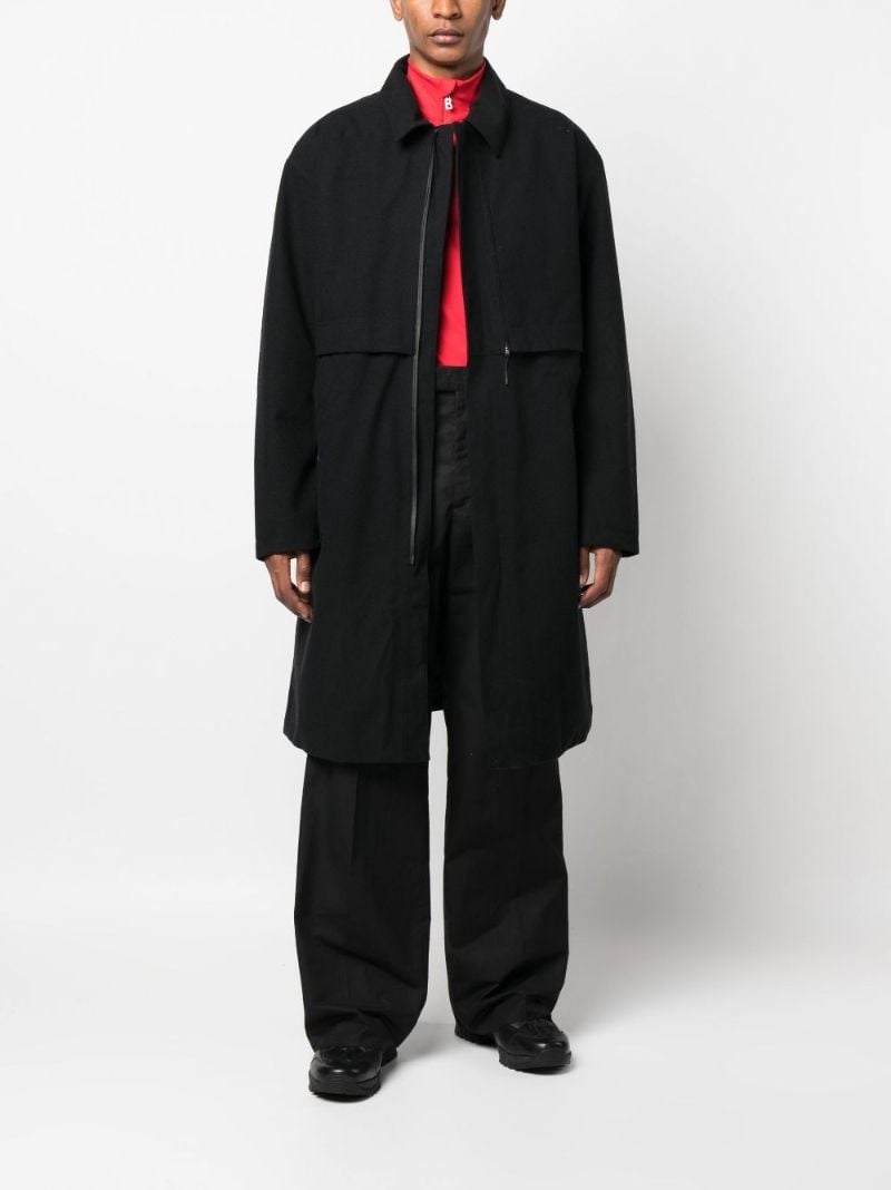 Black Classic Melton Gore-tex Coat