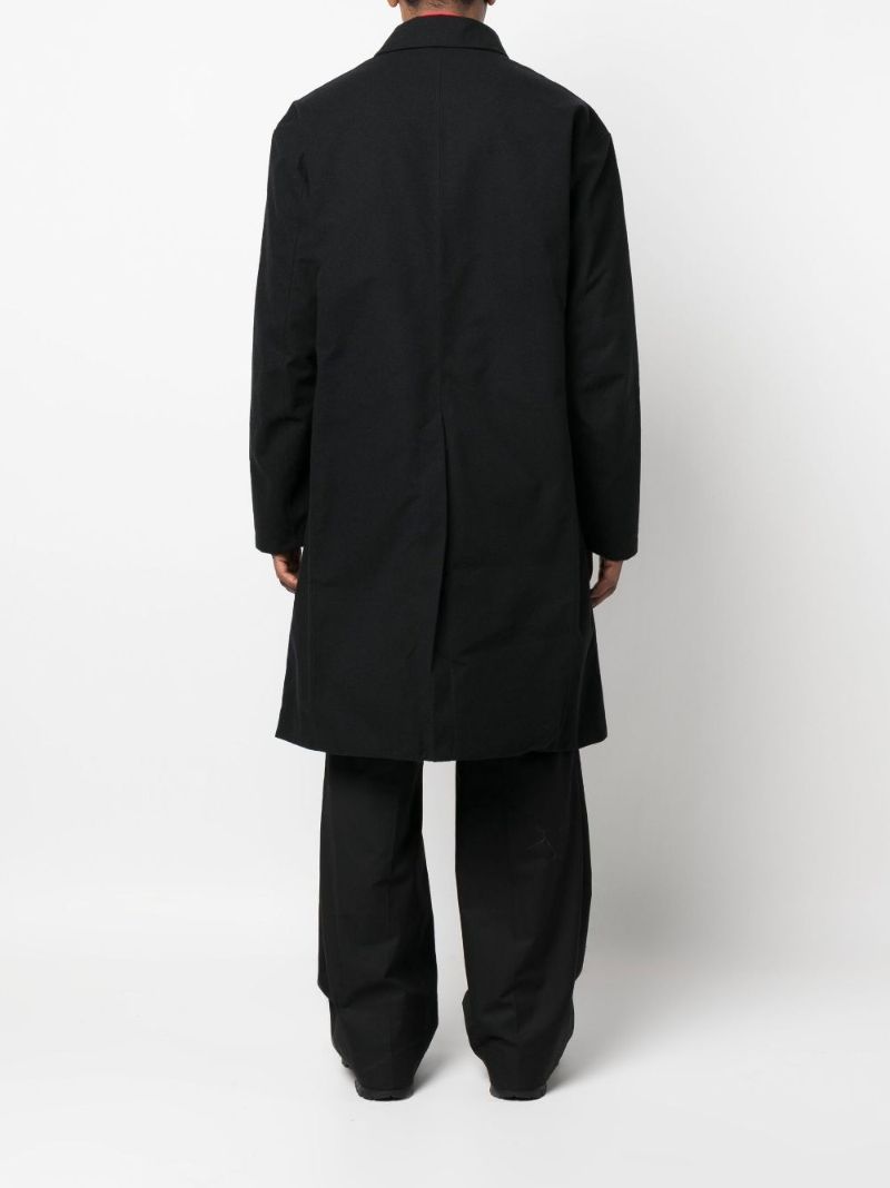 Black Classic Melton Gore-tex Coat