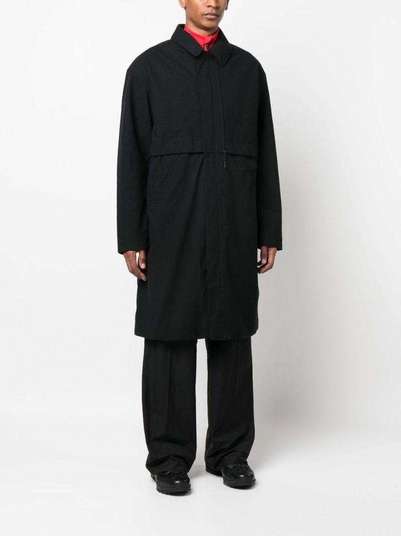 Black Classic Melton Gore-tex Coat