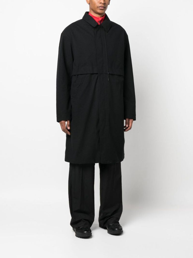 Black Classic Melton Gore-tex Coat