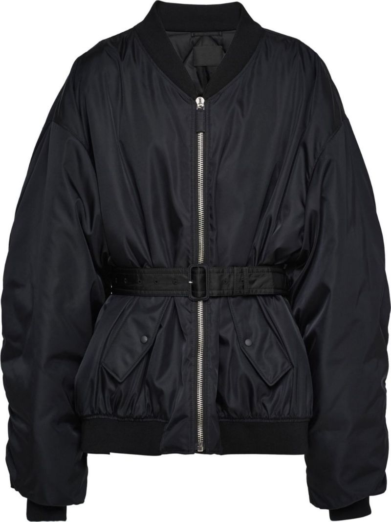 Black Belted Bomber Jacket